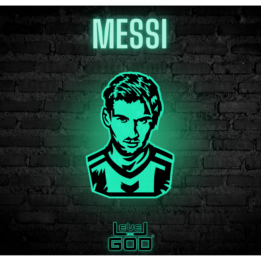 Cuadro Decorativo Fotoluminiscente Messi