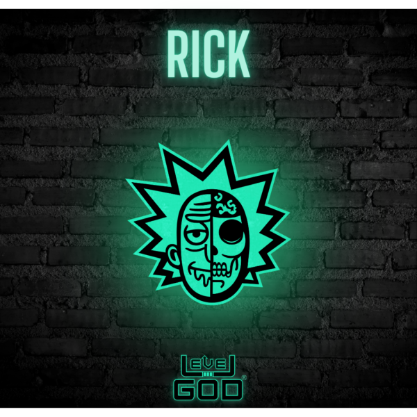 Cuadro Decorativo Fotoluminiscente Modelo Rick y Morty