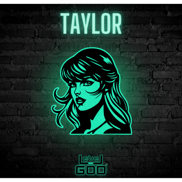 Cuadro Decorativo Fotoluminiscente Modelo Taylor Swift