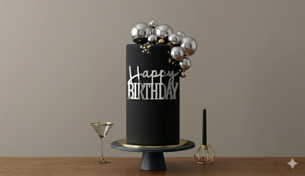 cake topper acrilico espejado